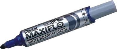 Image de Marqueur pour tableaux blancs Maxiflo 2,5mm pointe ogive bleu Paquet de 12