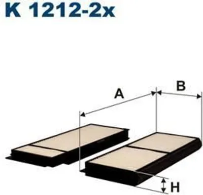 Produktbild von Innenraumfilter FILTRON K 1212-2x