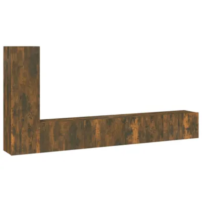 Image de vidaXL Ensemble de meubles TV 3 pièces chêne fumé bois composite