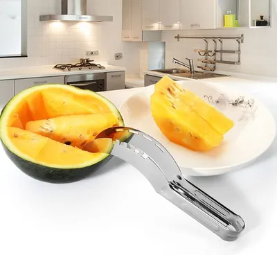 Produktbild von Edelstahl Schneller Melonenschneider Wassermelone Messer Küche Obstschneider