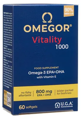 Imagen del producto de OMEGOR VITALITY 1000, 60 cápsulas blandas