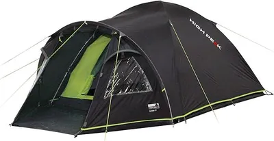 Produktbild von Kuppelzelt Talos 4, Campingzelt mit Vorbau, Iglu-Zelt für 4 Personen, doppelwandig, 4.000 mm wasserdicht, mit Zeltboden, Ventilationssystem, Moskitoschutz, Klarsichtfolien-Fenster