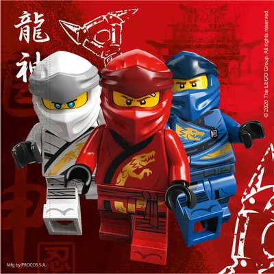 Immagine prodotto di 20 tovaglioli di carta LEGO Ninjago - 33 x 33 cm