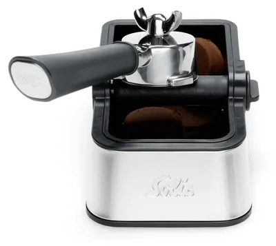 Produktbild von Solis Ausklopfschale für Kaffeesatz, Abklopfbehälter für Siebträger, Knock-Box