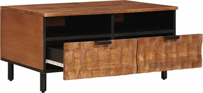 Zdjęcie produktu dla vidaXL Stolik kawowy brązowy 80 x 54 x 40 cm lite drewno mango