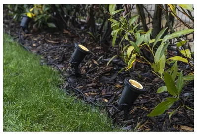 Image de Nautilus Spike XL Noir Luminaire de Jardin à Enfoncer 1X GU10/11W IP44 / IP65 AL