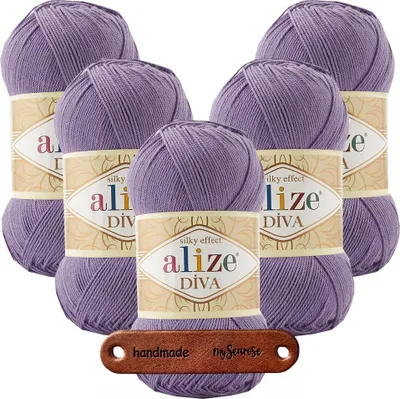 Produktbild von 5 x ALIZE Diva 622 Violet mit Label