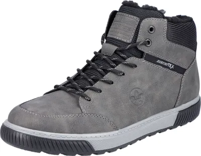 A single gray winter sneaker is shown against a white background.