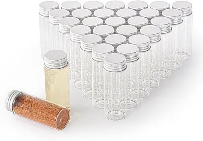 Produktbild von Famanu Glasfläschchen 40ml mit Aluminium-Schraubverschluss - Transparent