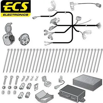 Produktbild von ECS FR-055-D1 Elektrosatz Anhängerkupplung E-Satz für FORD Transit Custom V362 Kastenwagen (FY, FZ) Anhängevorrichtung