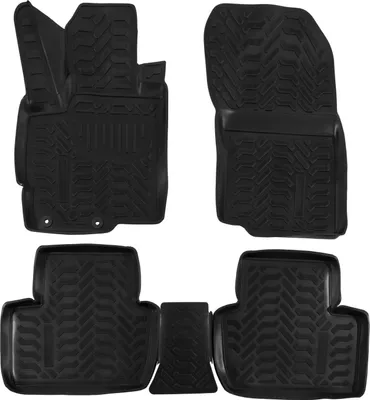 Obrázok produktu pre J&J Automotive | Gumové rohože so zvýšeným okrajom pre Citroen Crosser/Outlander/Peugeot 4007 06-2013