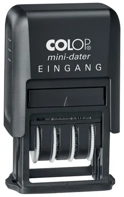 Produktbild von COLOP Datumstempel Mini-Dater S 160/L2 "BEZAHLT" schwarz