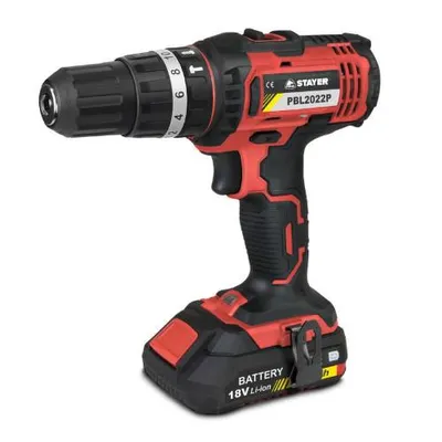 Immagine prodotto di Trapano a batteria PBL 2024 PK, 18V, 4Ah, 2 batterie agli ioni di litio, valigetta, STAYER