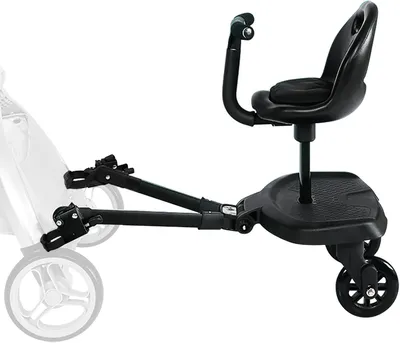 Imagen del producto de Escalera para cochecito con asiento, universal, para niños de 2 a 6 años, accesorio para cochecitos