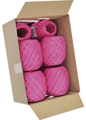 Image de Goldina® 1094 00725 1030 Eiknäuel Raffia - 7 mm x 30 m, pink