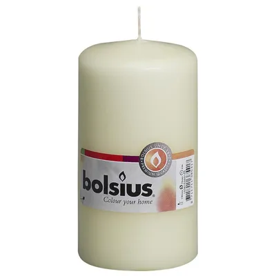 Produktbild von BOLSIUS Stumpenkerze 13x6,8cm elfenbein