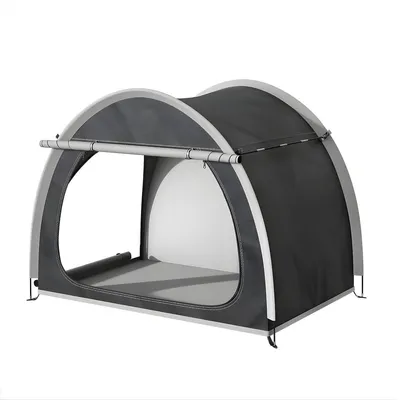 Productafbeelding van Opvouwbare fietsenstallingsruimte, 210D Oxford – Waterdichte opbergtent voor motorfietsen en fietsen, 210 x 150 x 165 cm – Buitenbescherming voor 3-4 voertuigen