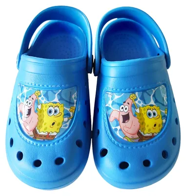 Produktbild von Spongebob Schwammkopf Clogs für Jungen - Patrick und Spongebob Kinder Sandalen Pantoletten Gartenschuhe rutschfest blau 27-28