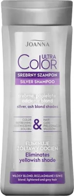 Image de Shampooing JOANNA Ultra Color Silver pour cheveux blonds, éclaircis et gris 200ml