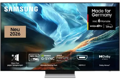 Produktbild von Samsung 48" OLED S93H 4K Vision AI Smart TV (2026), 121,9 cm (48"), 3840 x 2160 Pixel, OLED, Smart-TV, WLAN, Silber