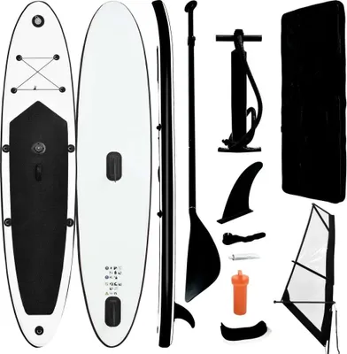 Obrázek produktu pro Nafukovací stand up paddleboard s plachtou červeno-bílý Černá
