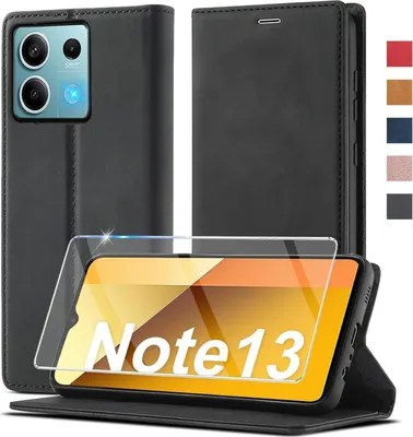 Image de Housse de téléphone portable Xiaomi Redmi Note 13 5G Housse en cuir à rabat Wallet