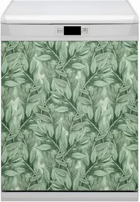 Produktbild von Abwaschbar 60x80 cm Geschirrspüle Magnetmatte Küche Dekorative  - Glatte Blätter