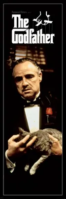 Productafbeelding van The GODFATHER - Kat - Brando - Deurposter - 53x158 cm - Poster