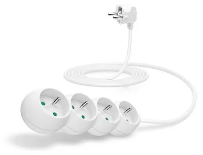 Zdjęcie produktu dla Connect IT CI-1318, 3 m, Wewnętrzna, Biały, 4 x gniazdo sieciowe, 230 V, 2500 W