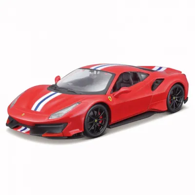Immagine prodotto di Bburago 18-26026 - 1:24 Race & Play Ferrari 488 Pista rosso - Modellino auto