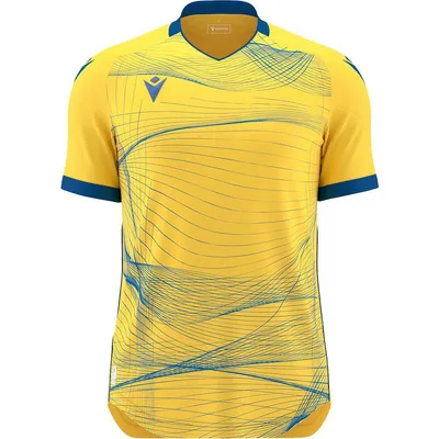 Immagine prodotto di Maglia a maniche corte Macron Wyvern Eco Uomo - Giallo / Royal | Taglia: M