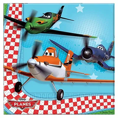 Immagine prodotto di Tovaglioli di carta a 2 veli Planes 33x33 cm