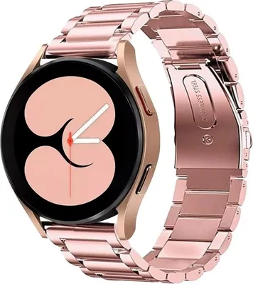 Produktbild von Strap-it Stahlarmband - Kompatibel mit Samsung Galaxy Watch 6 Classic Armband 47mm Ersatzarmband Edelstahl - Faltschließe - Hochwertiges Material - für Samsung Galaxy Armband Rosa