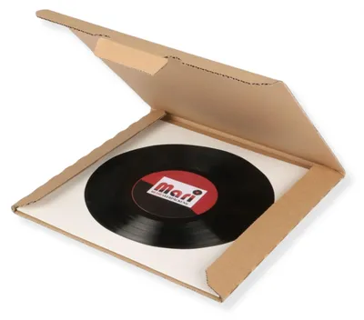 Produktbild von LP Versandkarton für 1 Schallplatte 325 x 325 x 4 mm 400 Stück