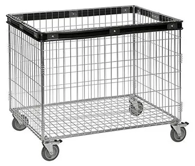 Obrázek produktu pro Kovový vozík, skříňový, s nárazníkem, nosnost 100 kg, rozměry 835 x 625 x 740 mm, pozinkovaný