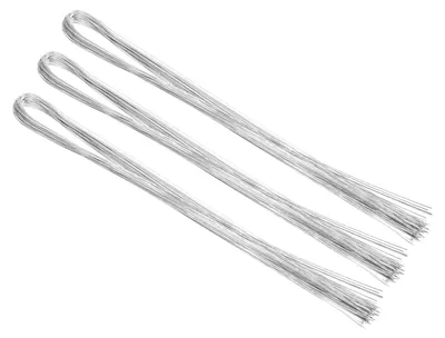 Blumenstiel-Draht 22 Gauge, 200 Stück, 80 cm, silber