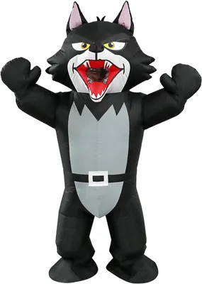 Produktbild von Aufblasbares Wolf Kostüm, für Erwachsene, für Karneval