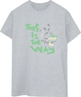 Image de Star Wars - T-shirt « The Mandalorian This Is The Way » pour femme BI45901 (M) (gris)