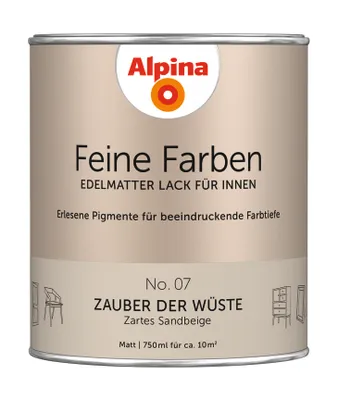 Produktbild von Alpina Feine Farben Lack No. 07 Zauber der Wüste - sandbeige 750 ml