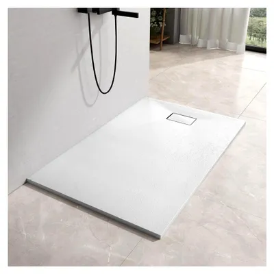 Produktbild von Duschwanne 120x90 cm Flache Duschtasse Anti-Rutsch SMC Zuschneidbar