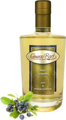 Produktbild von Alte Schlehe 0,7L Schlehengeist zart und unwiderstehlich 40% Vol.