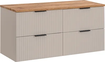 Produktbild von Waschtischunterschrank 120.8cm Adriel mit 4 Schubladen, Beige