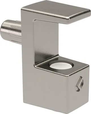 Produktbild von ITALIANA FERRAMENTA Glasbodenträger GRACE zum Stecken Glas 6-8 mm, vernickelt