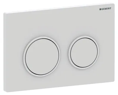 Immagine prodotto di Geberit Omega20 Plaque de déclenchement, pour rinçage à 2 quantités, 115.085.01.1, 115.085.01.1