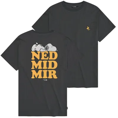 Produktbild von Bavarian Caps T-Shirt "Peanuts: Ned mit mir" - dunkelgrau M