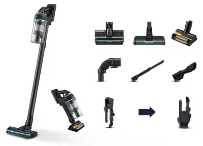 Immagine prodotto di Samsung VS70H25WFT/WA, Aspirapolvere a bastone, Senza sacchetto, Verde, 0,8 l, Verde acqua, Solo polvere