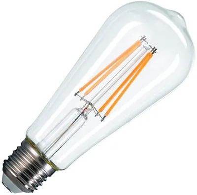 Zdjęcie produktu dla SLV 1005268 ST58 E27, żarówka LED, przezroczysta lampa 7,5W 2700K CRI90 320°