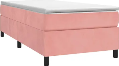 Obrázek produktu pro vidaXL Box spring bed frame Pink 80x200 cm Velvet