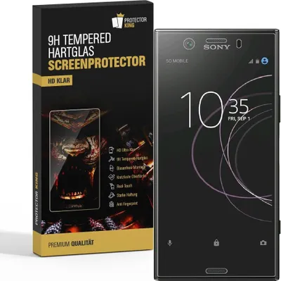 Produktbild von 1x 9H Hartglas für Sony Xperia XZ1 Compact Panzerfolie Displayschutz Schutzfolie HD KLAR Panzerglas Schutzglas Glasfolie Displayglas