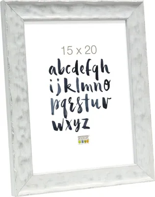 Obrázek produktu pro Deknudt S46HF1 dřevěný fotorámeček bílý vlnožitý 18x24 cm